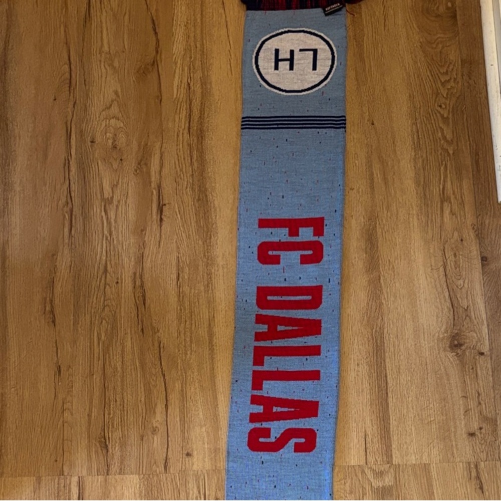 FC Dallas Soccer MLS Scarf - Light Blue & Red